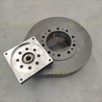 在自动化车间中使用的大法兰直齿回转驱动