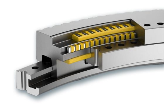 三排滚子回转支承模型图
